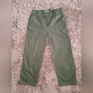 Celebrity Pink Olive Green Straight Leg Pants
